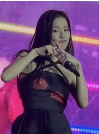 男粉高举牌求当男友 Jisoo比1手势全场笑翻