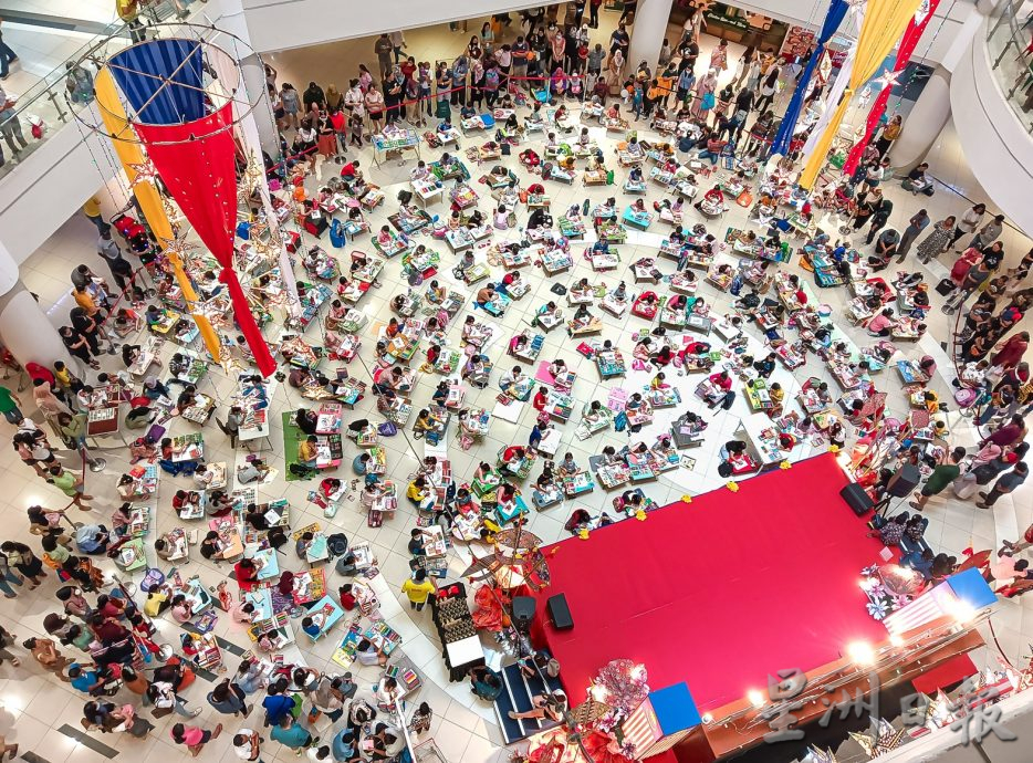 百利广场国庆填色赛 502儿童参赛