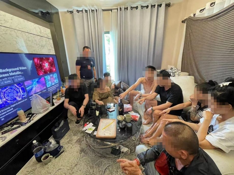 聚集豪宅开毒趴 9人被捕包括2大马人