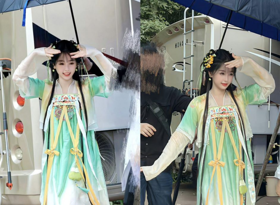 虞书欣二搭丁禹兮拍古偶 造型疑撞款刘亦菲《仙剑》