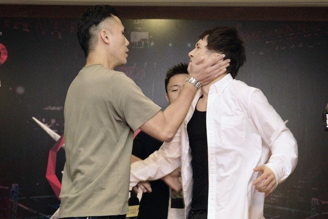 被酸打女人 周永恒霍哥记者会上互殴