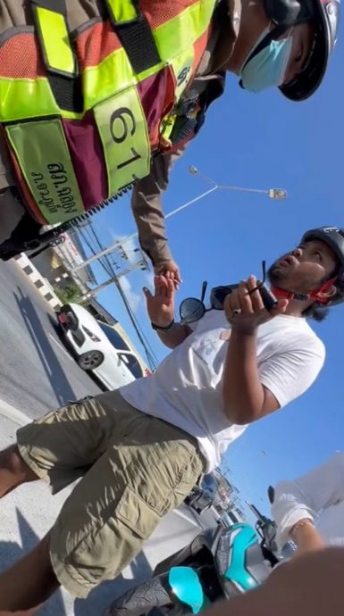 视频 | 开JPJ App展示电子驾照也没用!2名大马人在泰国中罚单