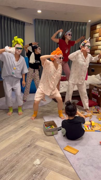 震撼视网膜!这班日本妈妈待孩子睡后 敷面膜组女团劲舞网络爆红