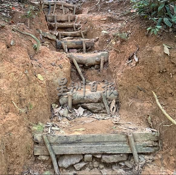 (古城封面主文)熊山登山好去处 柏油路破损危及登山客