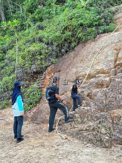 (古城封面主文)熊山登山好去处 柏油路破损危及登山客