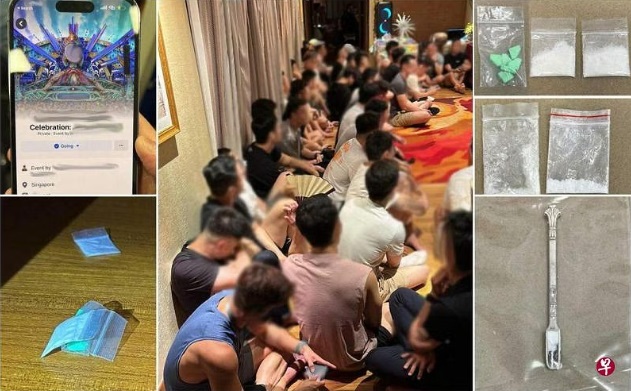 (已签发)柔:狮城二三事:涉在圣淘沙别墅酒店群聚吸毒 49男子被捕