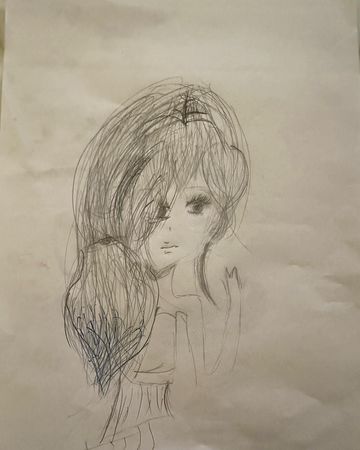 6岁女儿画萝丝妈妈 林心如自嘲:绝不是遗传我