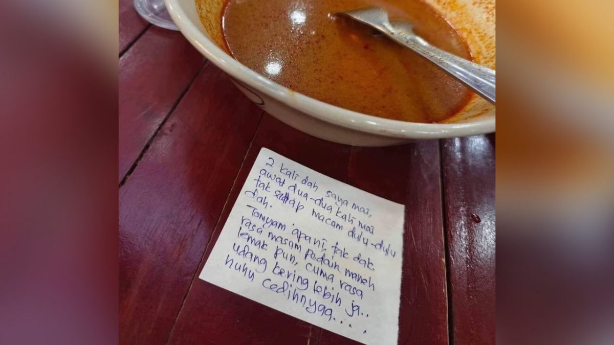 “味道没以前好” 顾客留字条评食物获网赞:有礼又得体