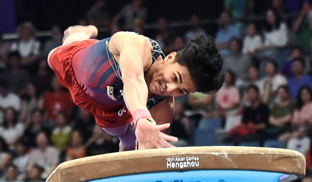 亚运首秀参加一项一击即中  沙鲁实现对偶像的承诺