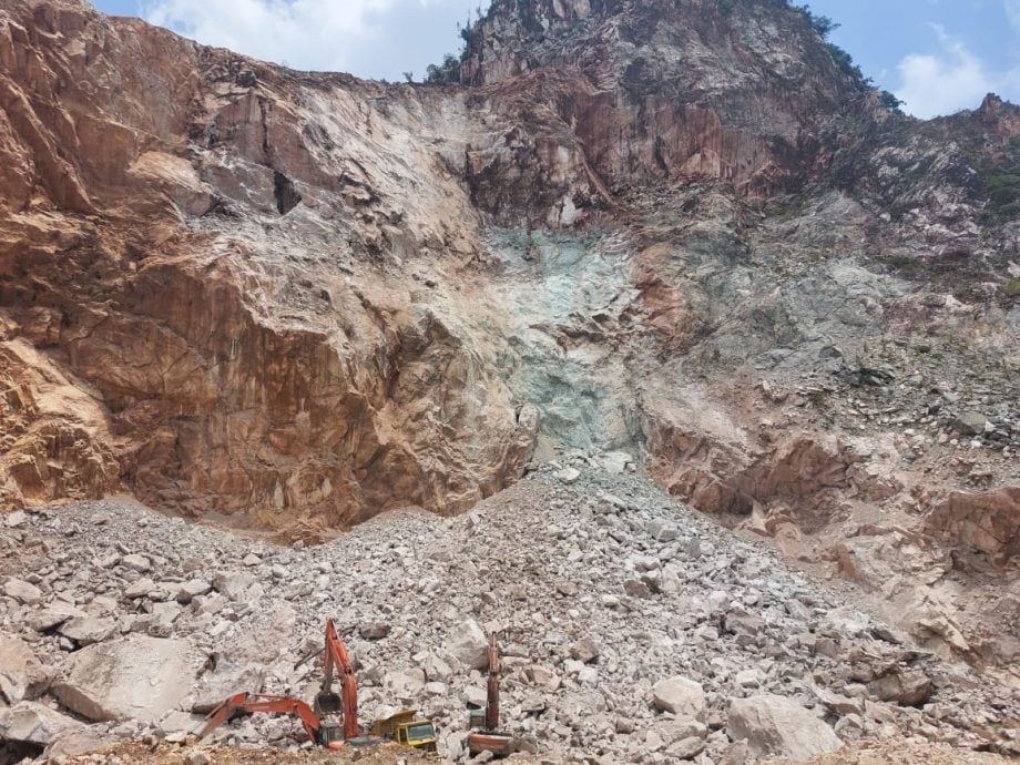 克拉末波赖采石崩一死 JKKP指示采石场停止运作