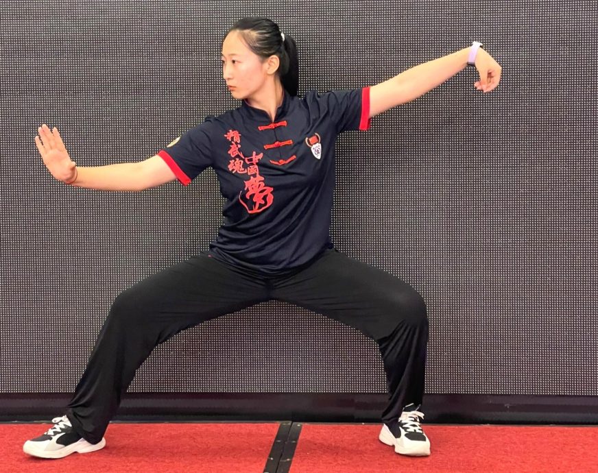 助提升本地精武武术水平 23岁果然来马与本地精武会交流