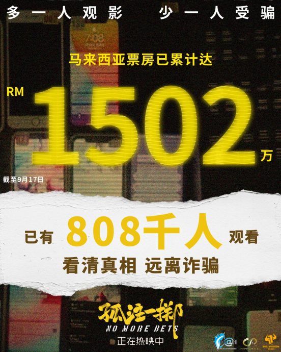 大马票房榜|《鬼修女II》稳守冠 杨紫琼惊悚片位列第6