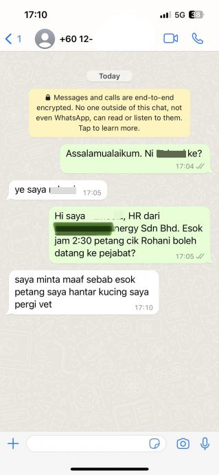  女子带猫复诊拒面试获网挺  “看人事部通知时间就知缺效率”   