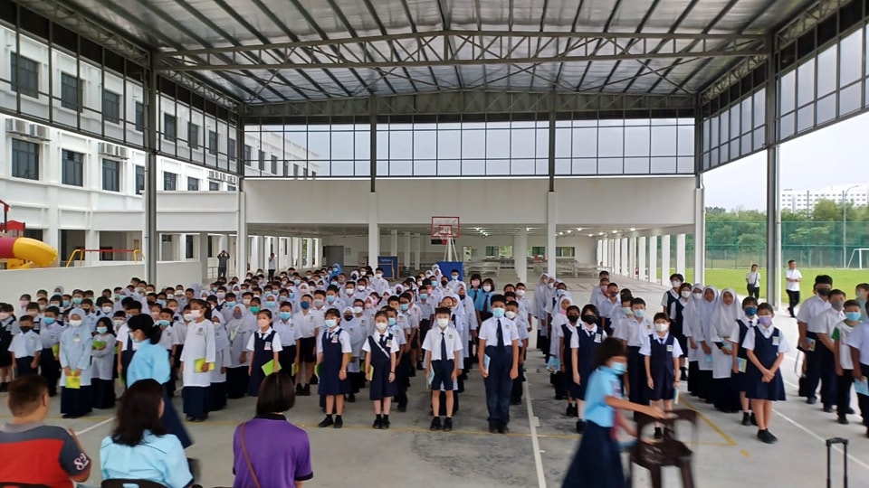 学生新校舍上课 敦化华小启新里程碑