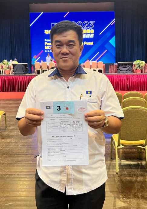 **已签发**柔:陈宗宣布竞选马华中委职