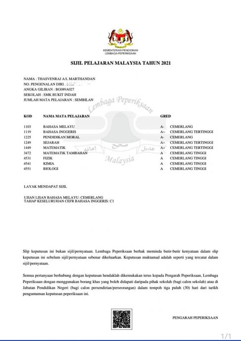 成绩优异未获录取 B40学生网上求助：请YB帮我写求情信