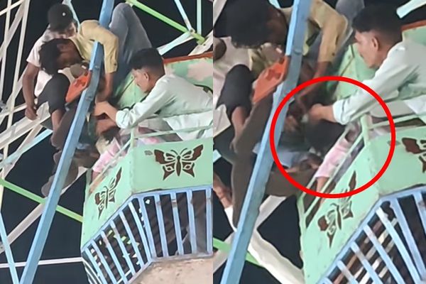 搭摩天轮“头发卷入齿轮”！　路人拿剪刀急救援 