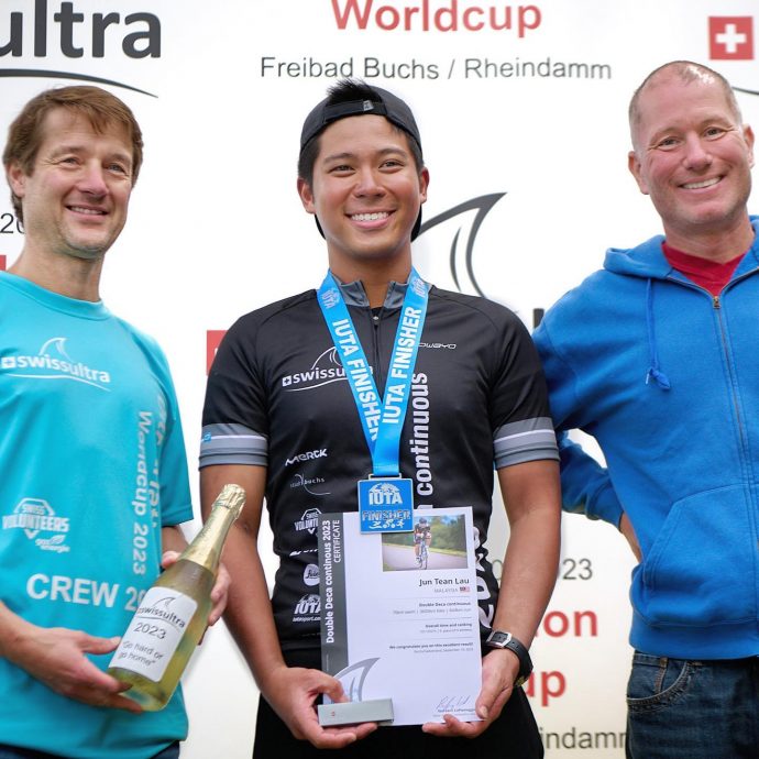 瑞士超级铁人三项赛| 亚洲历来首位完成赛事  刘俊腾再创下壮举