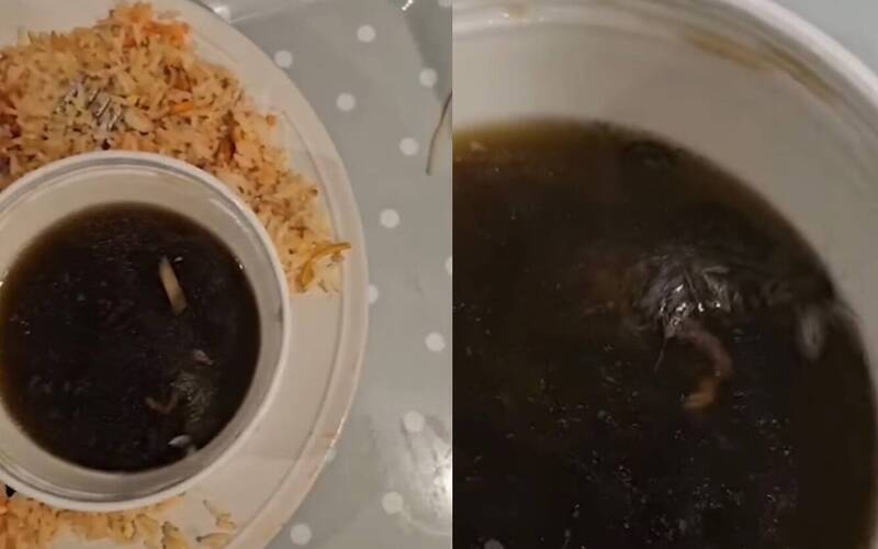 男子吃汤面见“香菇”突然抽动 仔细看竟是未死透老鼠！