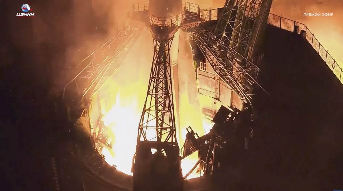 罕见合作 美俄太空人搭乘太空船飞向国际太空站