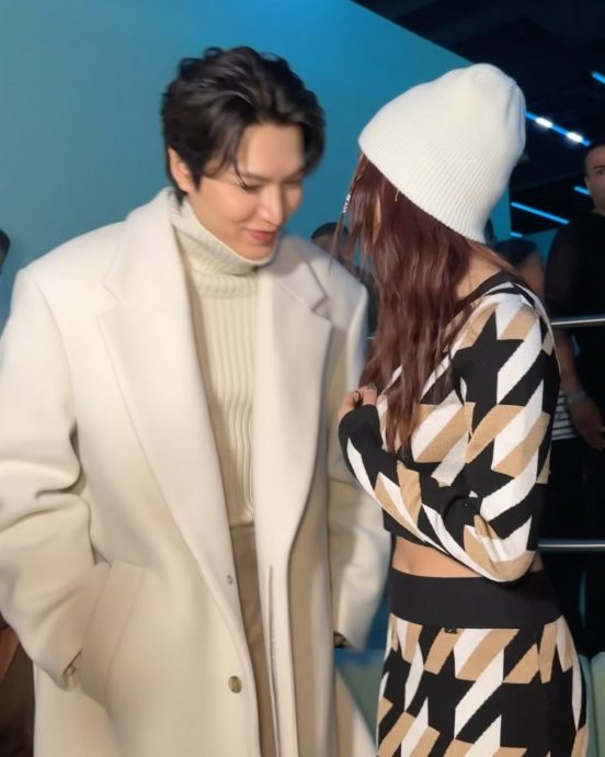 贴身同框耳语李敏镐 大马网红惹火男神粉丝