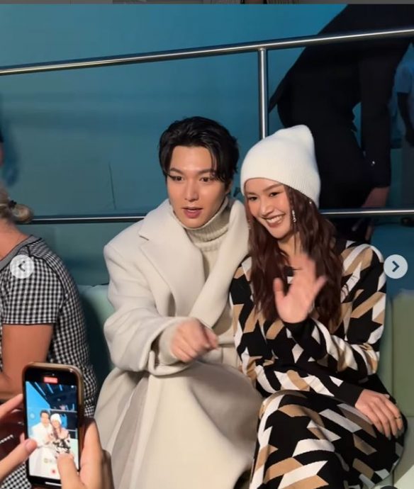 贴身同框耳语李敏镐 大马网红惹火男神粉丝