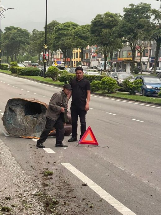 **重新签发(取代前文)**柔:休闲公园马型雕像被偷,最终被弃置大路旁