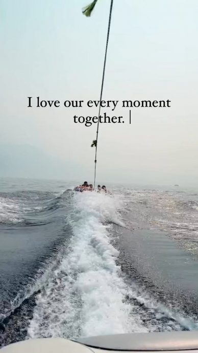 锺嘉欣一家五口出海游 网赞大女儿具华姐冠军相