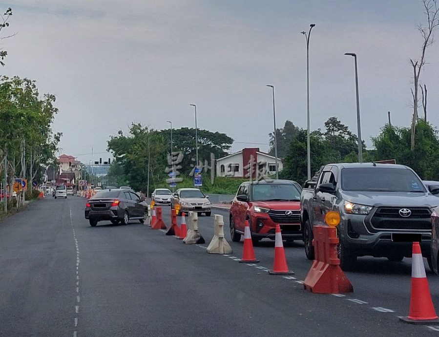 （古城第四版主文）交通圈工程右转士马木方向暂时关闭