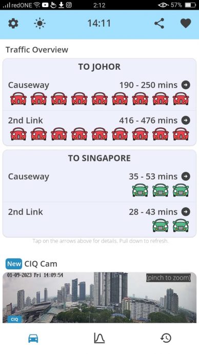（已签发）柔：狮城二三事：投完票越堤度长周末 马新关卡今早塞爆