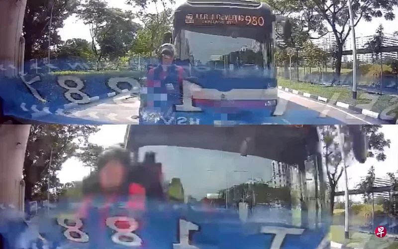 （已签发）柔：狮城二三事：追尾送餐员摩托车致3人受伤 巴士车长被停职