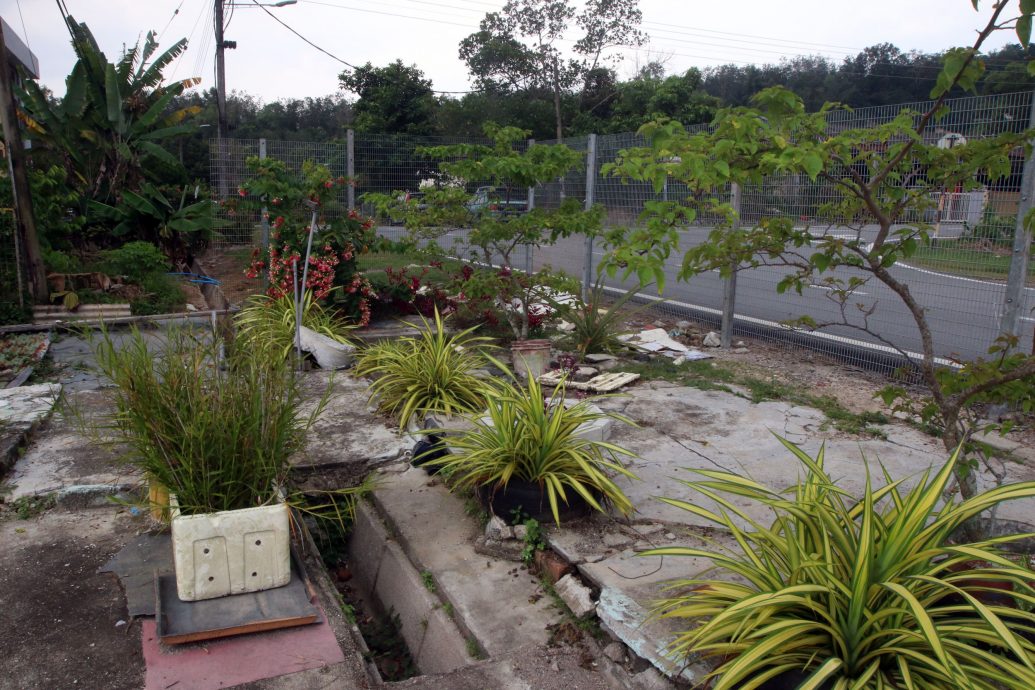 NS芙蓉/芙钻石花园组屋垃圾槽集中区,成功改造成小花园
