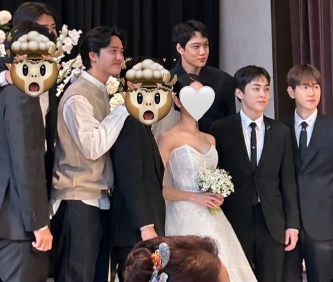 CHEN妻子无码正脸照曝光 EXO全员见证婚礼