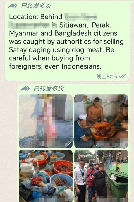 【求真】/实兆远出现狗肉沙爹 假的!