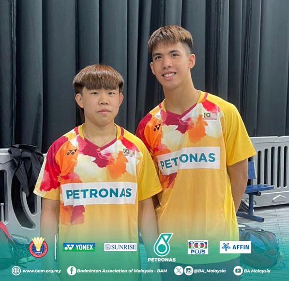 世界青少年羽球赛| 2组双打晋4强 大马确定添2牌