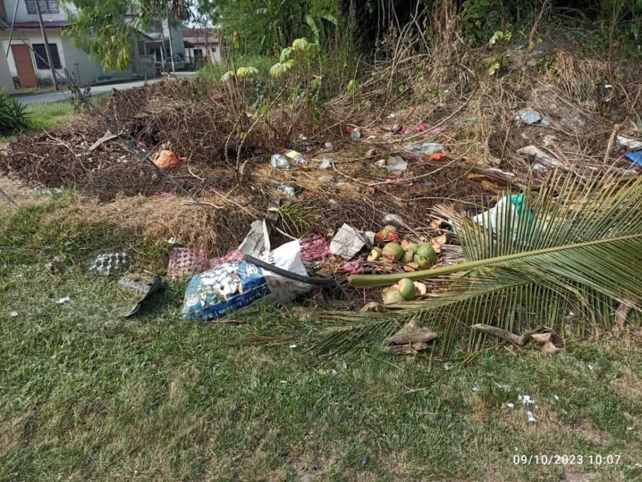 住家附近荒地禁丢垃圾
