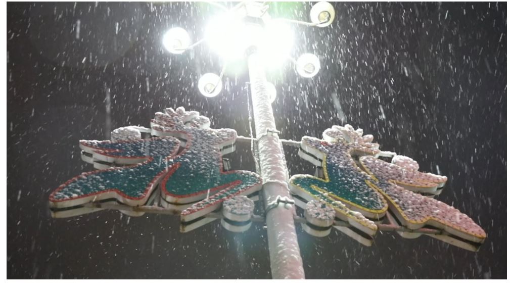 中国最北城市漠河迎来入秋第一场雪