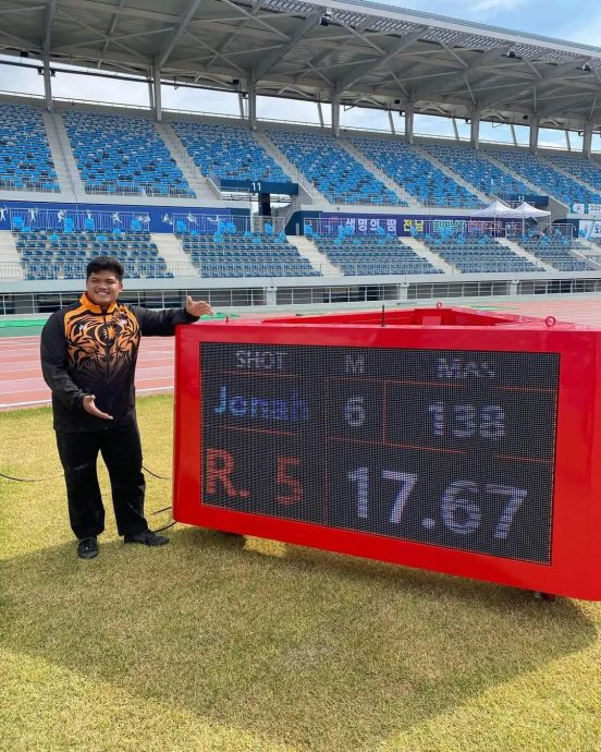 刷新尘封12年男铅球全国纪录 佐纳章梦想突破20公尺