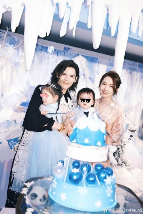 向佐为3岁女儿庆生 郭碧婷尽显贵妇气质