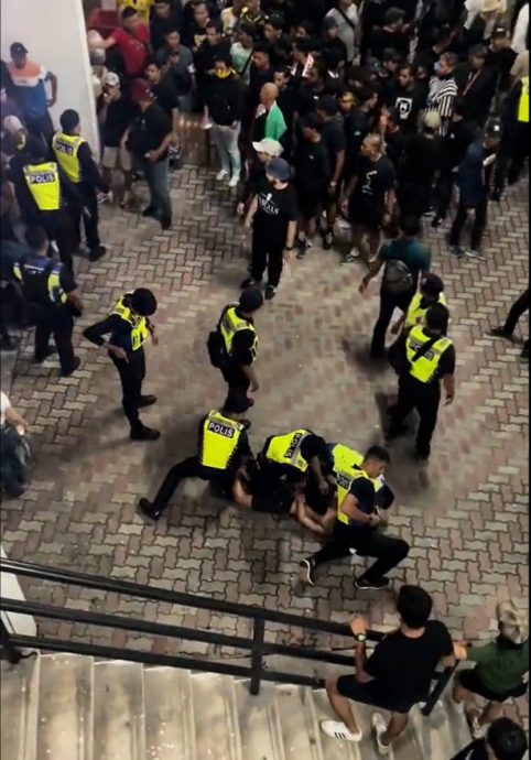 在大马杯球赛闹事 2球迷被警逮捕