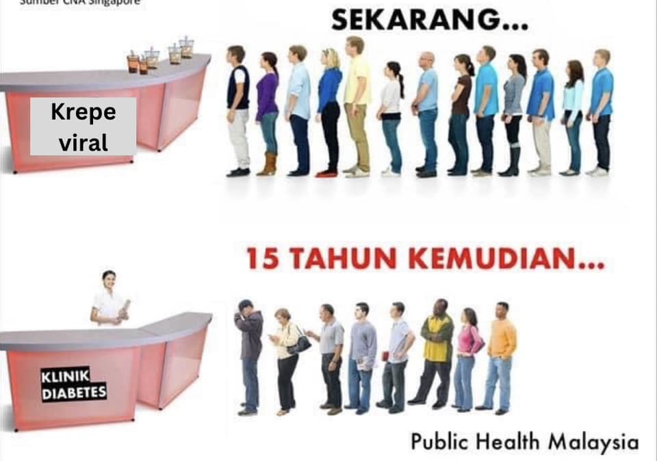 大马公共卫生:排队看医生不行 “晒太阳买人气饼就没问题”