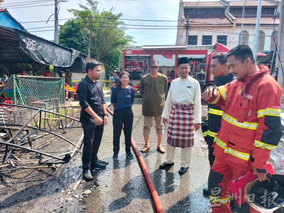 宁罗大街发生火灾 6小店铺遭祝融光顾