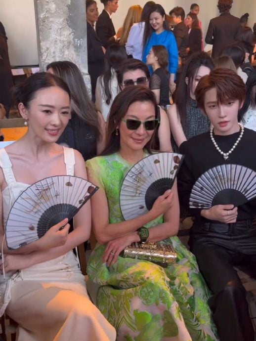 巴黎时装周|杨紫琼热聊童瑶 蔡卓宜同场没同框