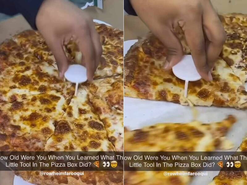 披萨上的三角架别丢掉! 店员亲曝“超神用途”震撼一票网友