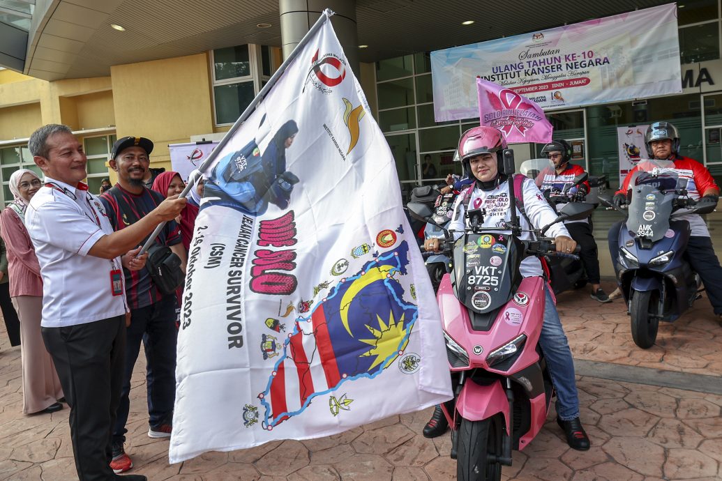 给暖势力/乳癌患者展开单人摩托车之旅 为乳癌患者筹款