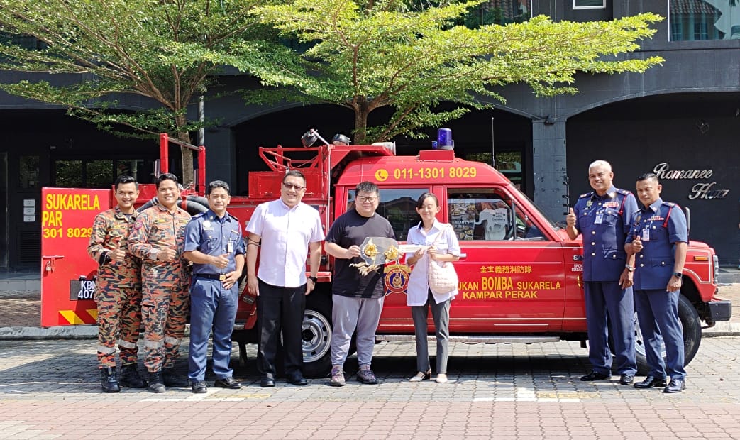 获捐消防车 金宝义消队更好服务社区