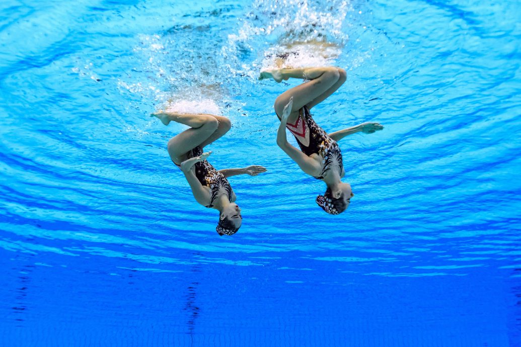 韵律泳| 韵律泳双人自由自选  中国姐妹花摘金