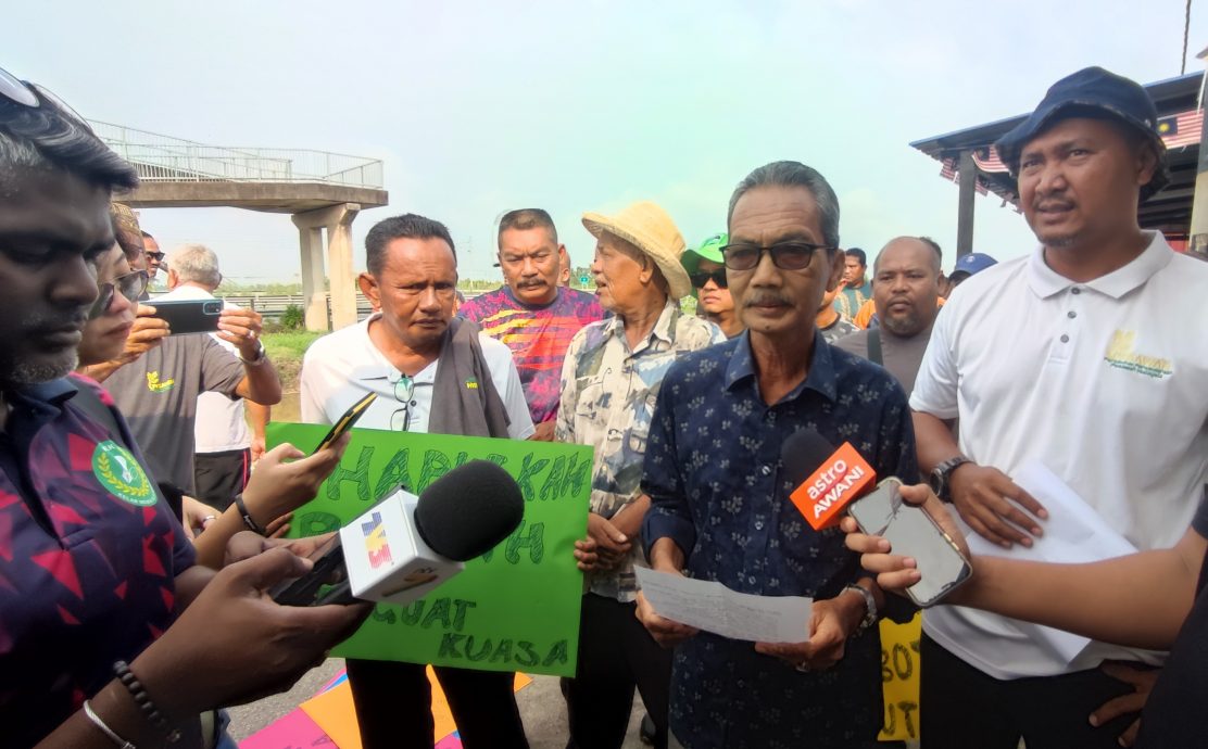 (全国版)不满收购价降至1200令吉,北马4州农民和平示威