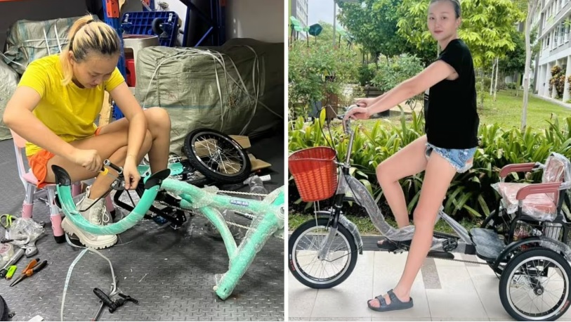 (已签发)柔:狮城二三事:中国女子狮城千元创业卖三轮脚踏车 每月赚上万元利润