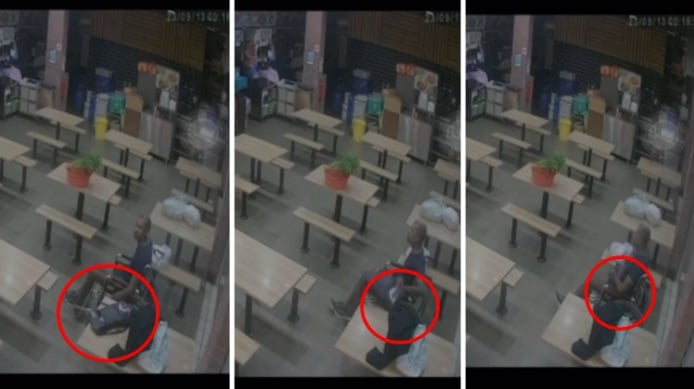 (已签发)柔:狮城二三事:疑行动不便光头汉3次来偷东西 咖啡店报警